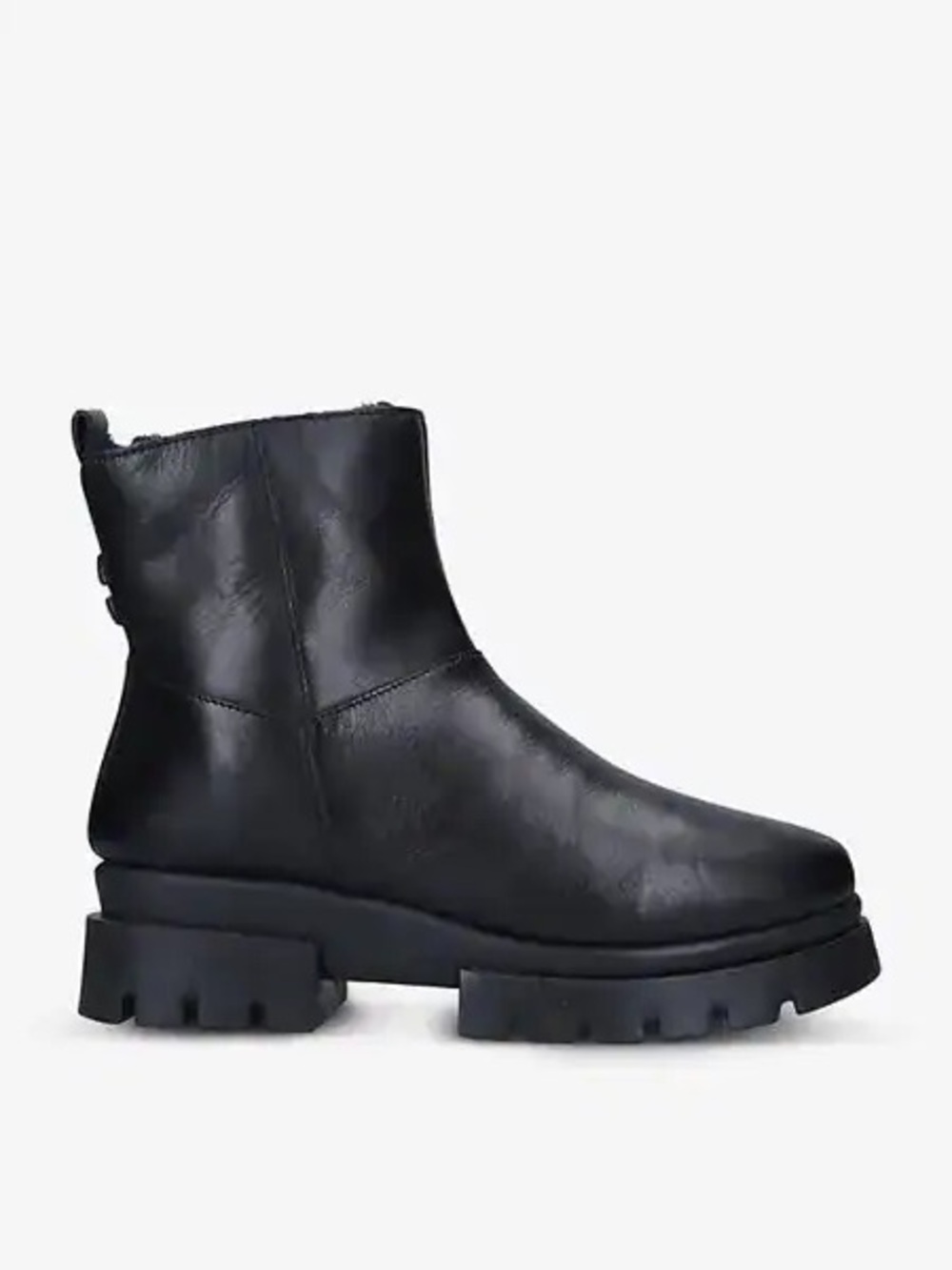 NWOT Carvela Run leather platform boots black